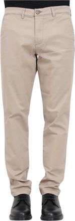 Selected Heren, Broeken, Beige, Maat: W36 Katoen