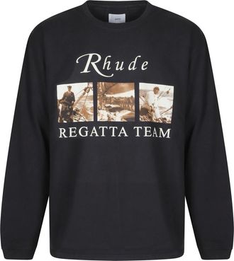 Rhude Uomo, Top, Nero, M, new