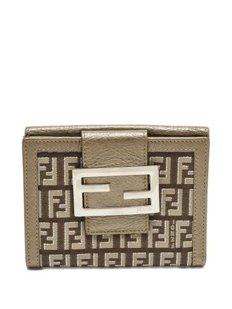 Fendi 2008 Zucca-canvas wallet - Brown