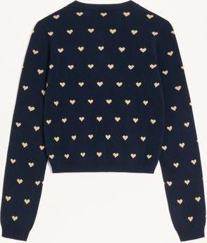 Valentino Cardigan in Lana Donna NAVY/ORO XS