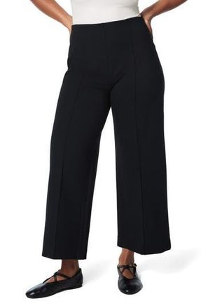 Spanx The Perfect Pull-On Crop Wide Leg Ponte Pants in Classic Black at Nordstrom Rack, Size Large