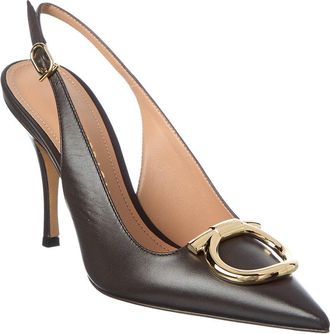 Ferragamo Sara Leather Slingback Pump