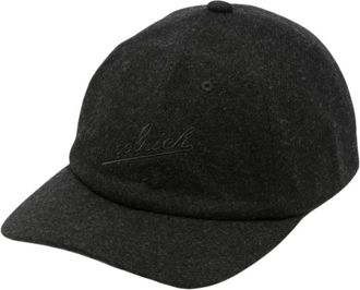 Woolrich Gorra de b&eacute;isbol de lana lisa - Accessories - Hombre - Negro - ONE SIZE