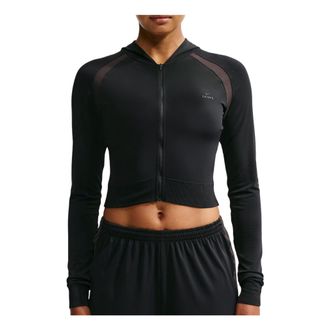 Nike (WMNS) Nike x SKIMS Stretch Nylon Baby Hoodie Obsidian Igneous IU2211-054