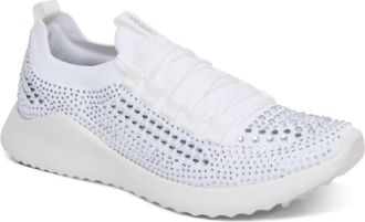 Aetrex Womens Carly Arch Support Sneakers In White Sparkle