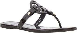 Tory Burch Womens Thong Sandals Miller Brown Calf Leather