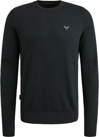 PME Legend Casual katoen modal pullover - Heren - Ronde hals truien - Blauw - S - Katoen - Truien & Vesten