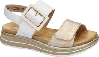 Remonte D1J53-80 Platte Sandaal - Dames - Sandalen - Wit - 40 EU - Schoenen