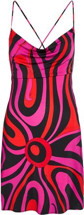 Pucci Printed Satin-jersey Mini Dress - Pink - 46 (UK14 / L)