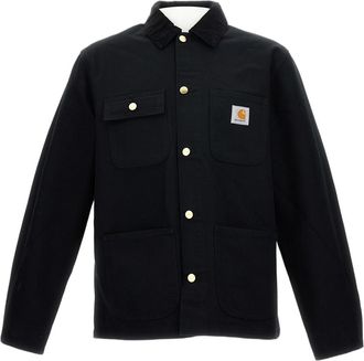 Carhartt Work in Progress Black Michigan Organic Cotton Coat