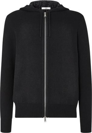Fendi Jersey FF Double Face - Sweatshirts & Hoodies - Hombre - Negro - XL