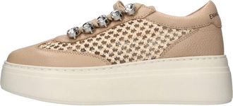 Emanuelle Vee Bice 302-18 - Dames - Sneakers - Beige - 35 EU - Leer - Schoenen