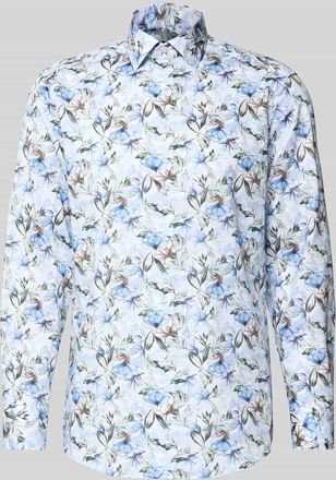 Olymp Regular Fit Businesshemd aus reiner Baumwolle mit Kentkragen in Bleu, Gr&ouml;&szlig;e 39