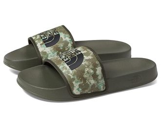 The North Face Base Camp Slide III Womens Shoes Military Olive Stippled Camo Print/TNF Black : 10 D - Medium, Synthetic/Textile