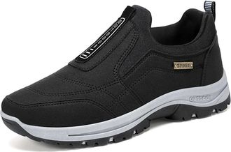 Generic Mens Hiking Shoes, Mens Shoes Casual Casual Sneakers for Daily Wear Mesh Breathable with Lightweight Stylish Features Black