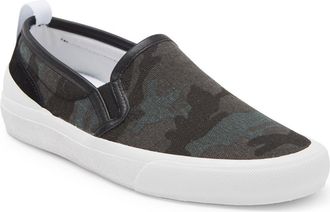 Official Program Canvas Slip-On Sneaker in Camo/Black/White at Nordstrom Rack, Size 8.5