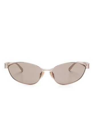 Balenciaga Occhiali da sole ovali - Oro