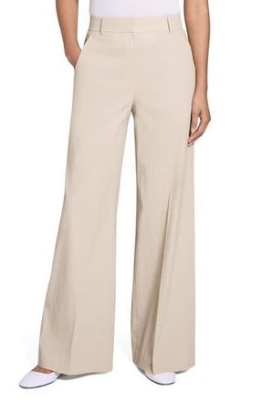 Theory Linen Blend Wide Leg Pants in Straw at Nordstrom Rack, Size 4