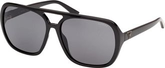 Guess Gu 00351 Zonnebril - unisex - Zonnebrillen - Zwart - 60 MM - Accessoires