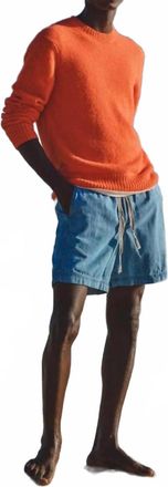 Orlebar Brown Lorca Alpaca Merino Sweater In Tiger Lily