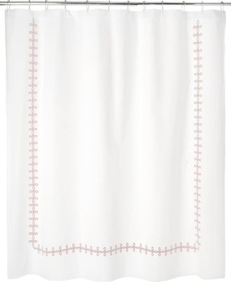 Matouk Gordian Knot Shower Curtain in Blush at Nordstrom