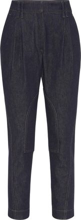 Brunello Cucinelli Equestrian trousers in Dark Denim at Nordstrom, Size 44 It