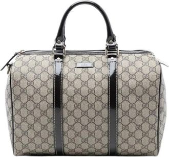 Gucci Pre-owned Handbags, female, Beige, Size: ONE SIZE Pre-owned Boston