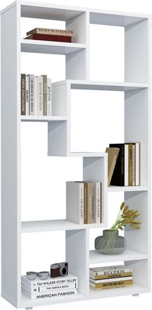 ebuy24 Ebuy24 - Vcm Estante De Madera Estante De Medios Estante Almac&eacute;n Divisor Decoraci&oacute;n Estante Lanisa M (blanco)