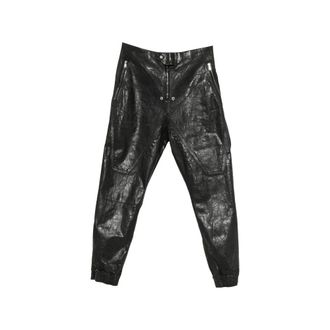 Rick Owens Heren, Broeken, Zwart, Maat: M Katoen
