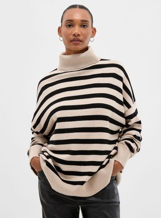 Contemporaine Womens Loose turtleneck sweater