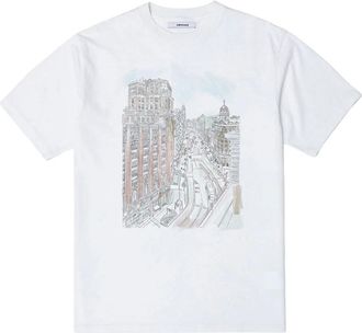 Edmmond Studios Edmmond Studios - Gran V&iacute;a T-shirt - Heren - Tops - Wit - Maat: XL Katoen