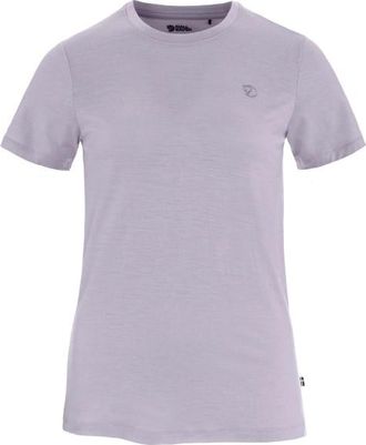 Fj&auml;llr&auml;ven Abisko Wool S/S T-Shirt f&uuml;r Damen | lila