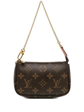 Louis Vuitton 2020 Monogram Mini Pochette Accessoires handtas - Bruin