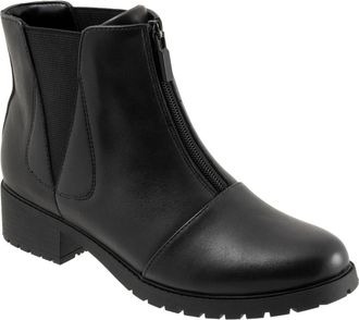 Softwalk Marni Cap Toe Bootie in Black at Nordstrom, Size 10.5