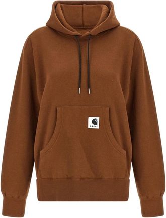 sacai Capsule Hoodie - Dames - Hoodies - Bruin - S - Katoen - Hoodies & sweatvesten