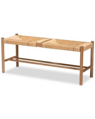 Baxton Studio Saura Hemp Dining Bench