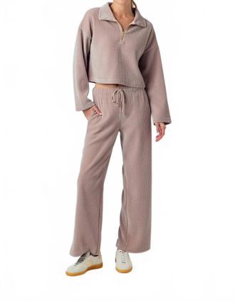 Sundays Edelie Wide Leg Pants In Taupe