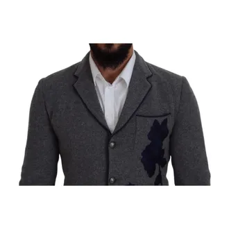 Dolce & Gabbana Blazers, male, Gray, Size: XS Blazer Jacket Sport