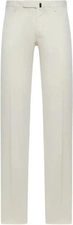 Incotex Klassieke Chino Broek - Heren - Straight fit broeken - Wit - 2XL - Broeken