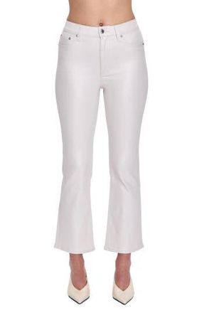Pistola Denim Lennon Coated High Waist Ankle Bootcut Jeans in Ivory Luster at Nordstrom Rack, Size 33