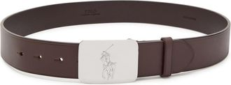 Polo Ralph Lauren Logo Leather Belt - Brown - 32 (xxs)