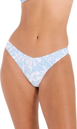 Volcom Stone 90s V-Cut Bikini Bottoms in Summer Song at Nordstrom, Size X-Large