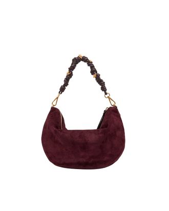 Gianni Chiarini Womens Hobo Bag Cleo Suede Burgundy Handbags Hand