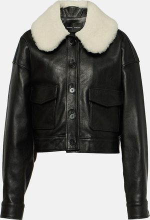 Proenza Schouler Judd shearling-trimmed leather jacket