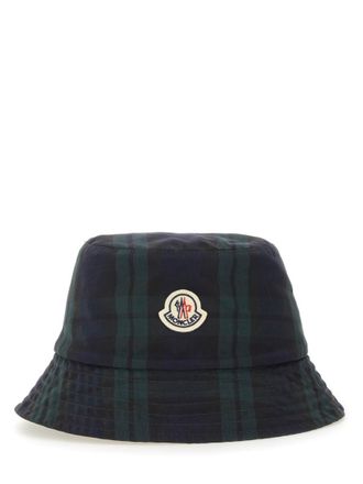 Moncler Multicolor Reversible Plaid Bucket Hat