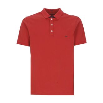 Fay Polo Shirts, male, Red, Size: 3XL Polo Shirt With Logo