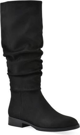White Mountain Barnes Tall Boot in Black/Fabric at Nordstrom Rack, Size 9.5