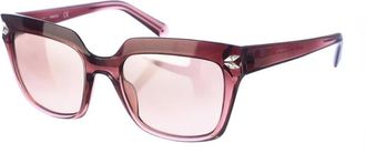 Swarovski Vierkante Acetaat Zonnebril met UV-bescherming - Dames - Zonnebrillen - Roze - ONE Size - Accessoires