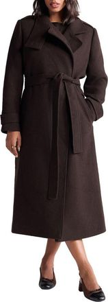 Next Belted Trench Coat in Brown at Nordstrom, Size 12 Us