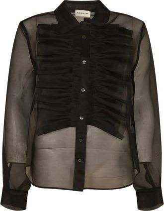 P.A.R.O.S.H. Mujer, Blusas y Camisas, Negro, Talla: L